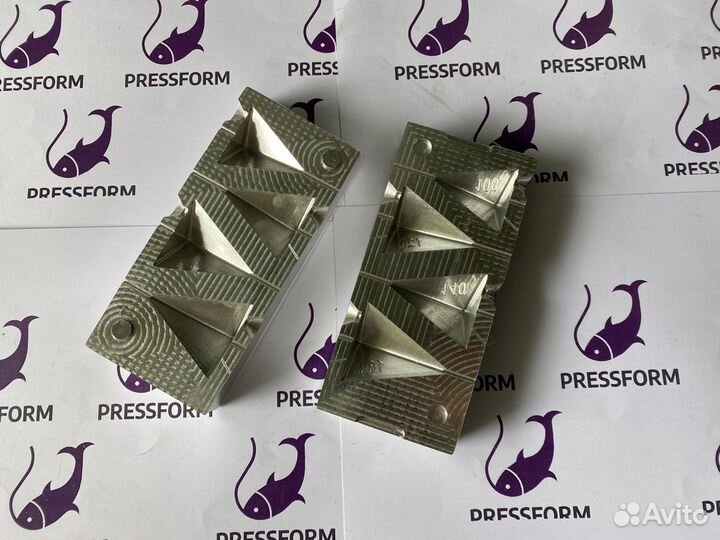 Форма чпу для литья грузил (Пирамиды скольз.)