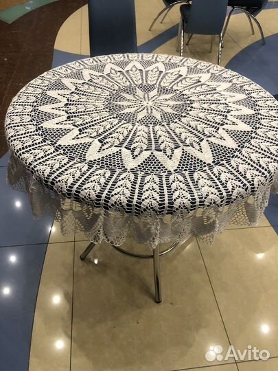 Вязаная скатерть крючком