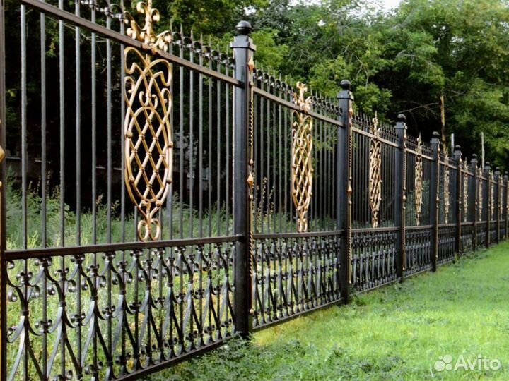 Кованые секционные заборы