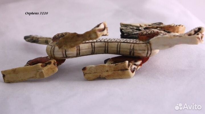 Статуэтка Дракон - Окимоно из Кости ru*48