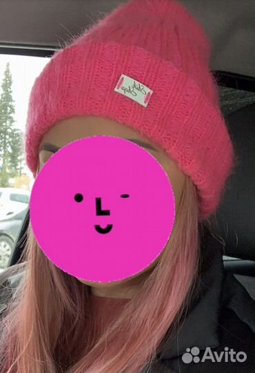 Новая шапка пушистая из махера зима
