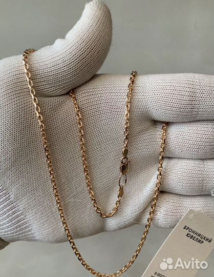 Золотая цепь якорь.Новая. 55см/11,26г