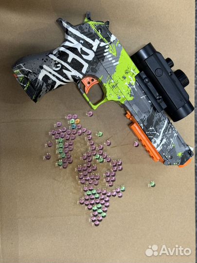 Пистолет орбиз desert eagle зеленый граффити
