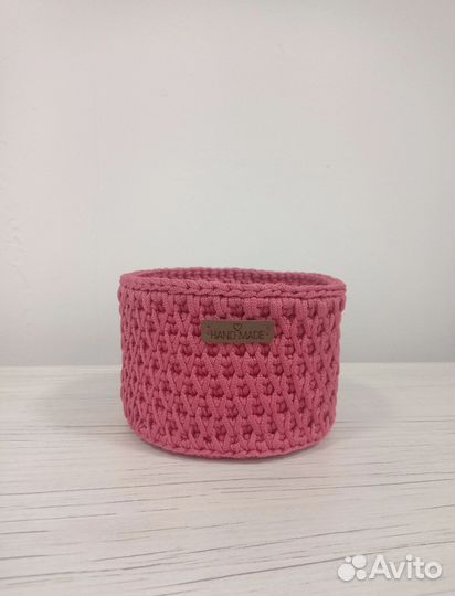 Вязаные корзинки