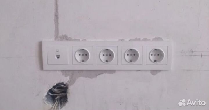 Электрик перенос розеток