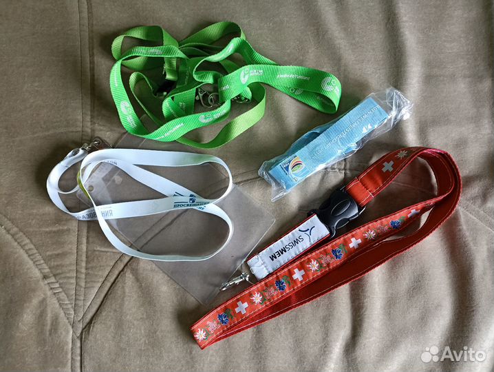 Шнурок лента для бейджа новый