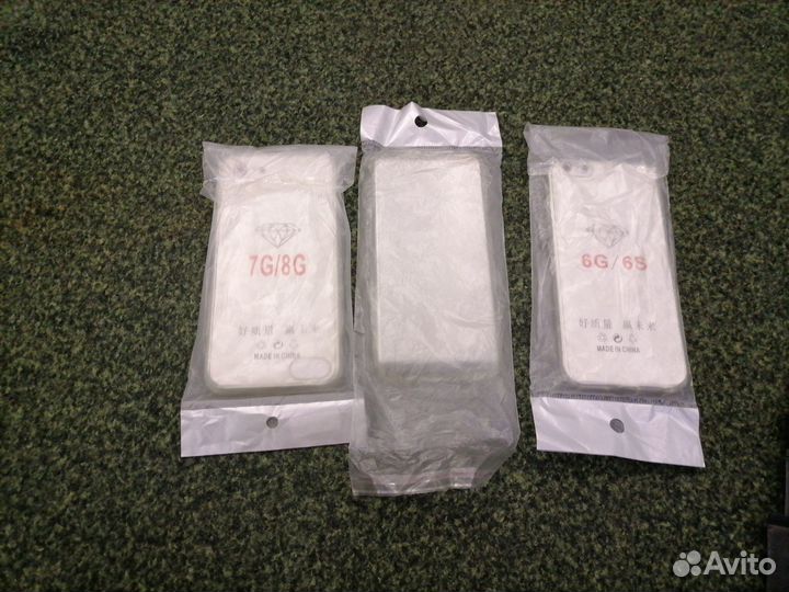 Защитные стекла iPhone 5,6,7,8,чехлы 6,7. Тройник