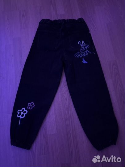 Джинсы широкие y2k женские