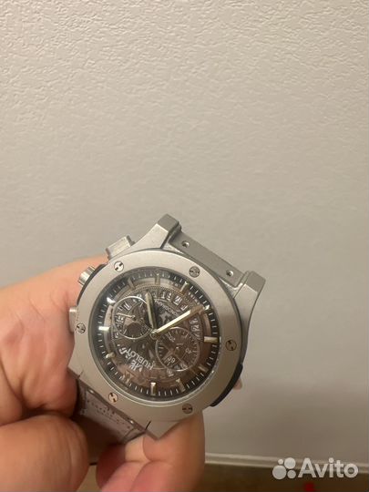 Часы мужские механические hublot grey