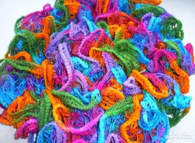 Женский шарф боа ажурный 2,5 метра