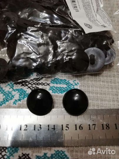 Глаза для игрушек пришивные