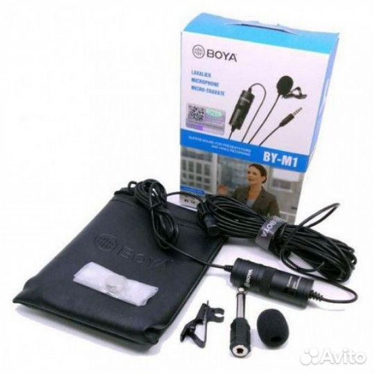 Микрофон прищепка петличный Boya BY-M1