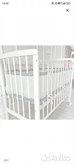 Безопасные бортики на детскую кроватку