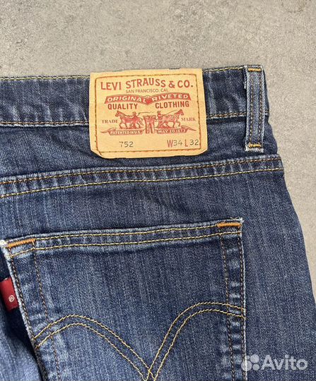 Джинсы мужские levis 752 оригинал