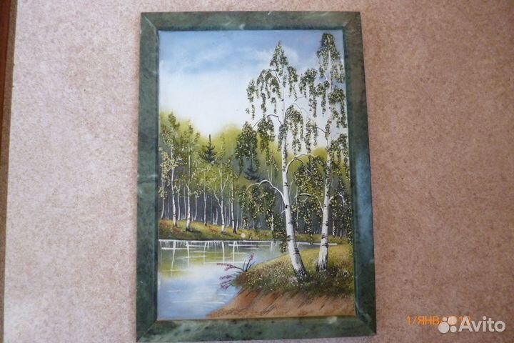 Картина панно из натурального природного камня