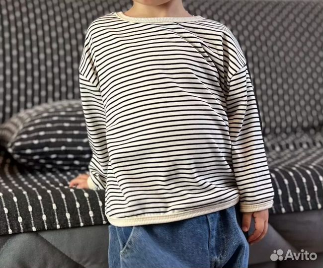 Лонгслив в полоску для девочки или мальчика, 100 р