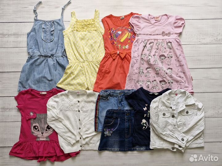 Детские вещи пакетом на девочку 104 110