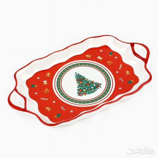2 шт. Новый год Блюдо новогоднее керамическое 'Пря