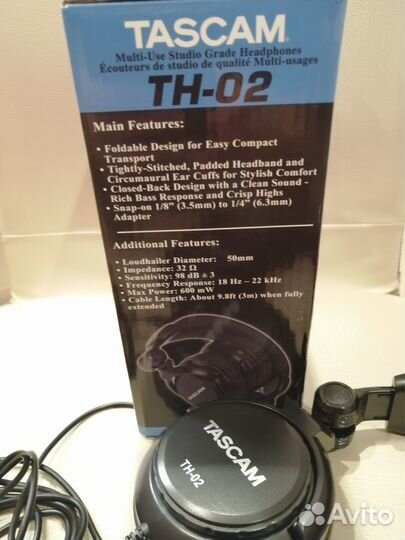 Наушники Tascam TH-02 / Japan