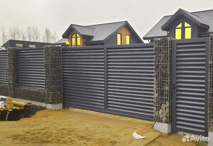 Откатные ворота со склада