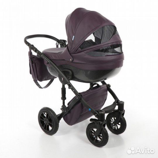 Коляска 2 в 1 эко кожа б/у