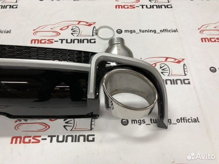 Выхлоп на Audi A4 B9 в стиле RS4 15-н.в