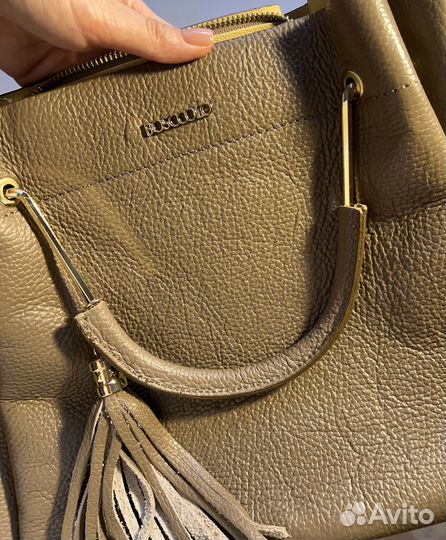 Коричневая сумка из натуральной кожи Bosccolo