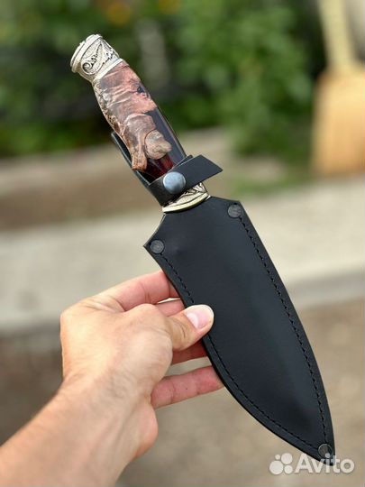 Нож из стали клапан корабля арт 999
