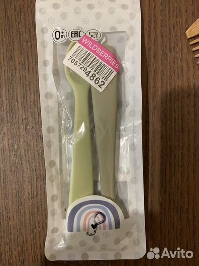 Детские Силиконовые ложки 2 шт набор новые