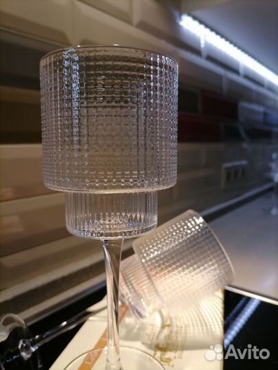 Бокалы для шампанского и вина 2 шт