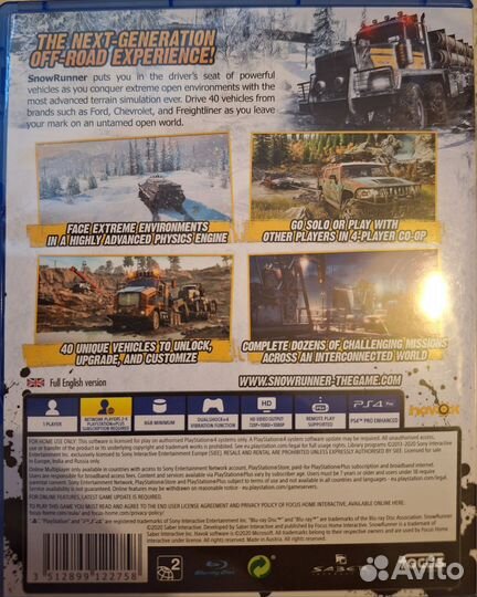 Snowrunner ps4&ps5