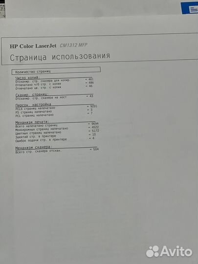 Мфу лазерный цветной 3-в1 сканер копир принтер HP