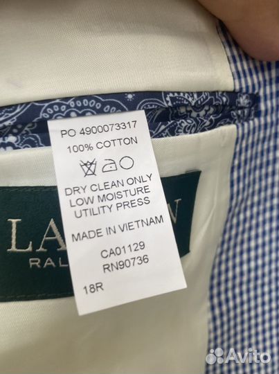 Новый пиджак RalphLauren на 18 лет