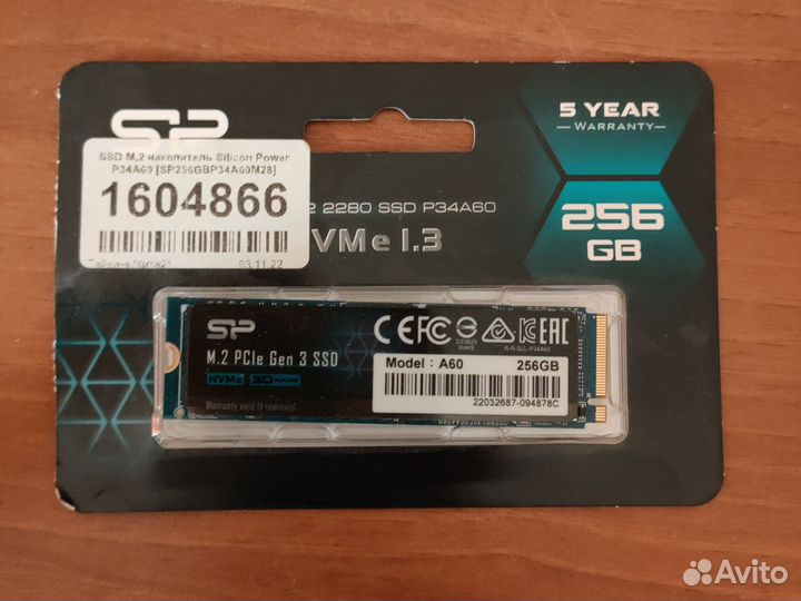 SSD silicon power a60 256gb