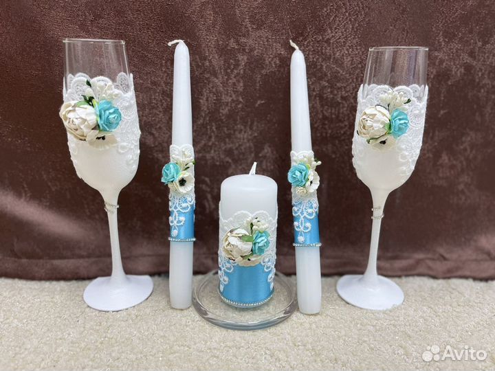 Новые бокалы +свечи