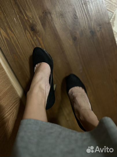 Туфли классические черные женские, размер 35