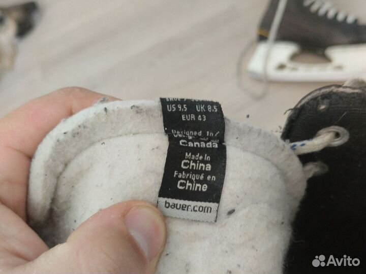 Хоккейные коньки bauer 43 размер