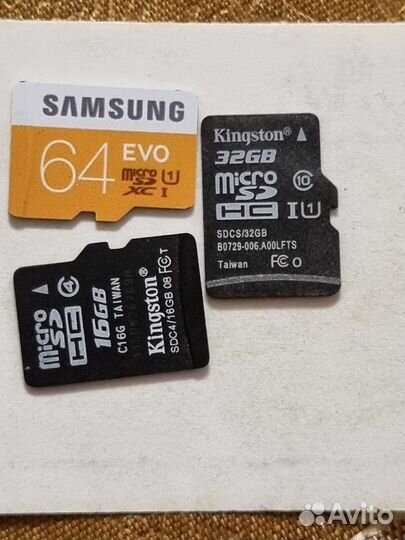Карта памяти MicroSD 64gb
