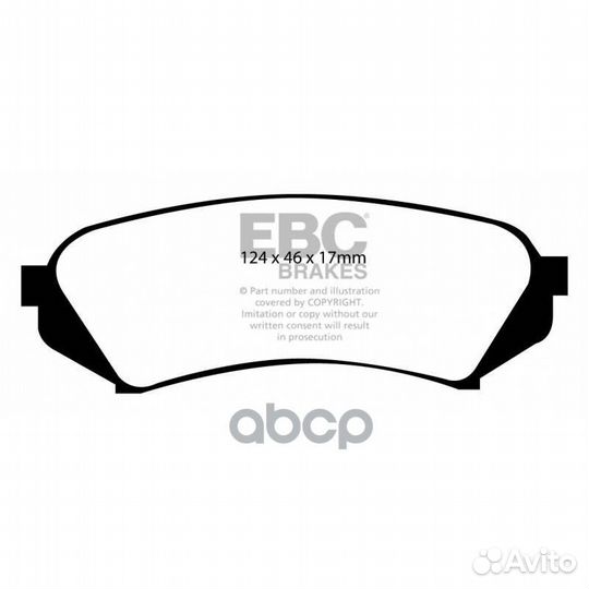 Накладки тормозные DP1282 EBC Brakes