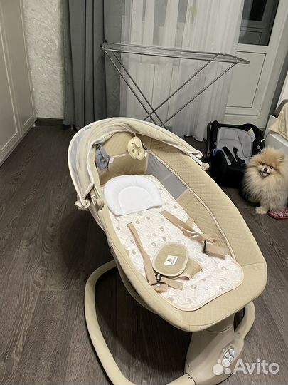 Детские электронные качели шезлонг