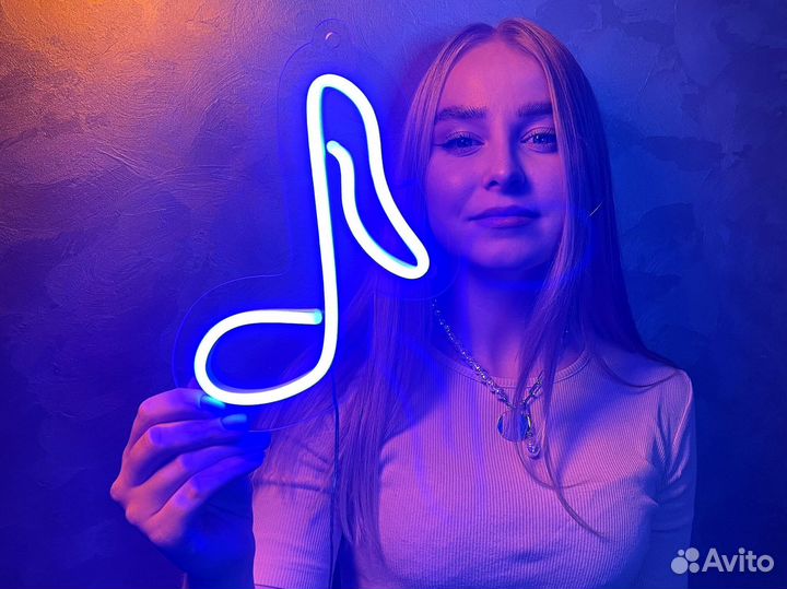 Вывеска из неона музыка от производителя