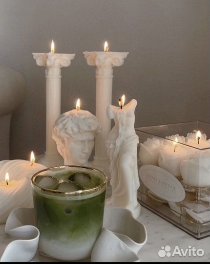 Свеча давид и колонны