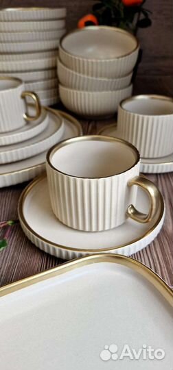 Набор столовой посуды на 6 персон керамика 32 пр