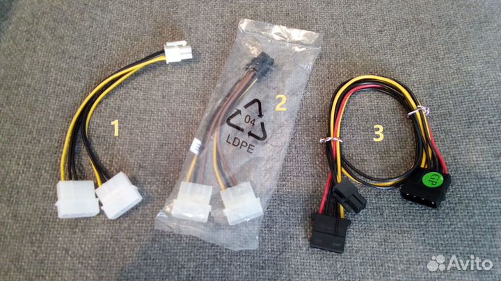Переходники питания для видеокарты 6-pin
