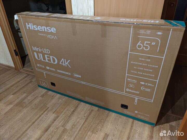 Hisense 65u6kq (Новый)