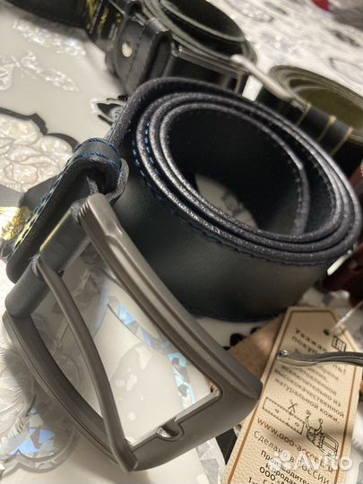 Мужской кожаный ремень