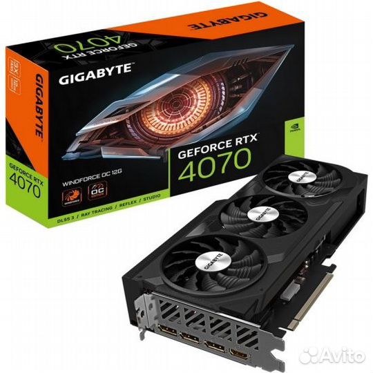 Видеокарта Gigabyte GeForce RTX 4070 WindForce OC