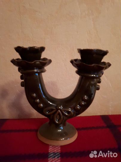 Подсвечник керамика