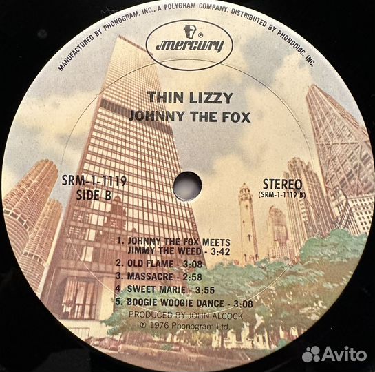 Thin Lizzy - Johnny The Fox (сша 1976г.)