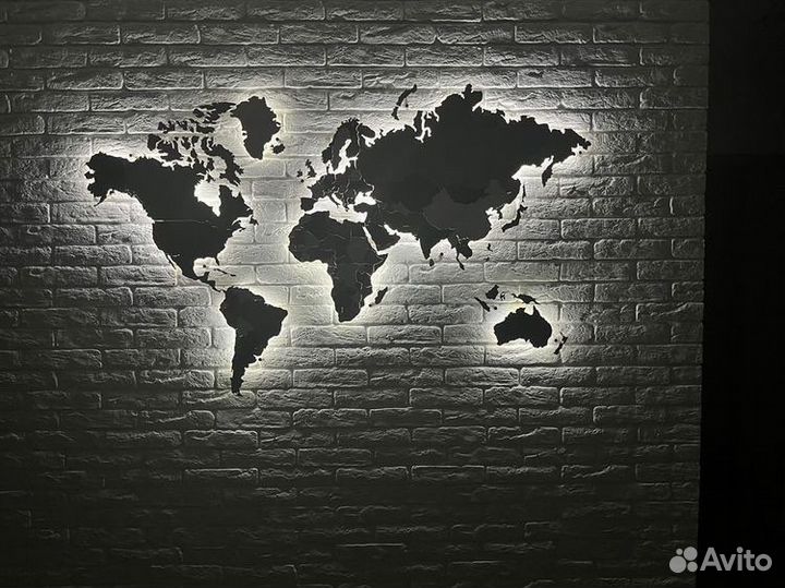Карта мира на стену